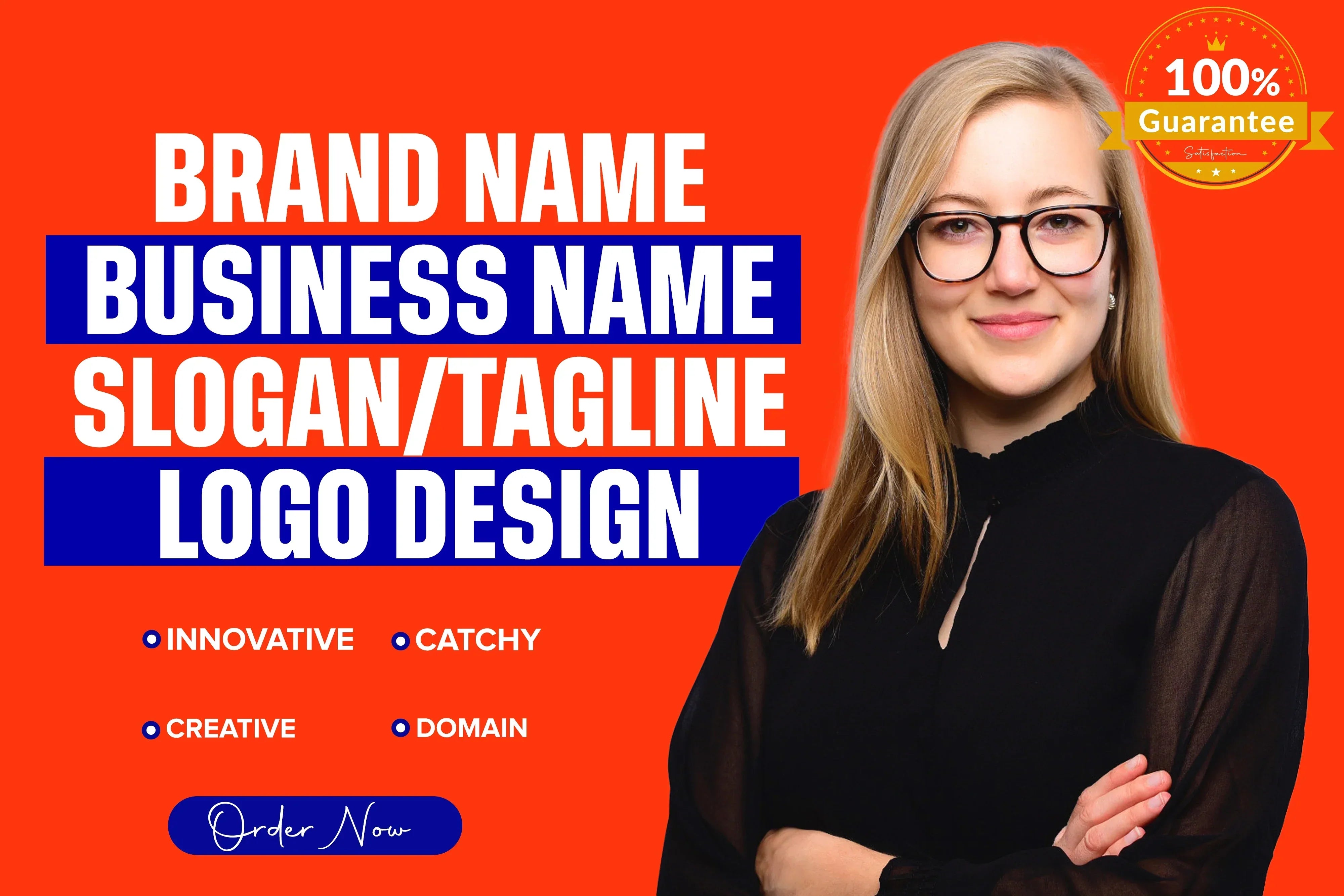 I will create catchy business name, logo design, slogan, and web design for your brand