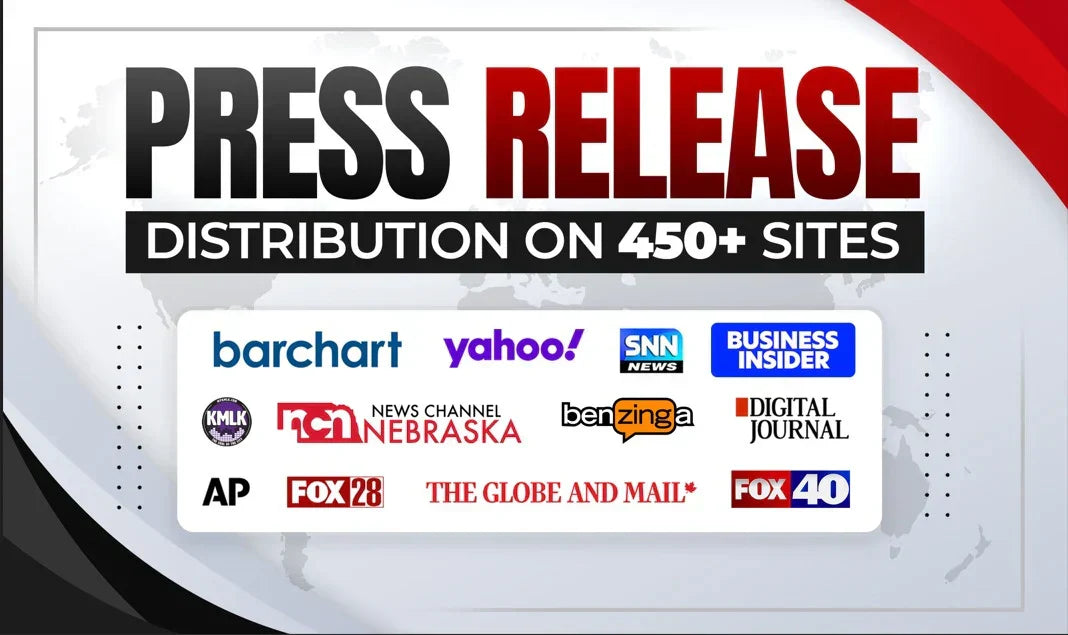 I will do professional press release distribution and press release writing (1200 words + Distribution 450+ sites)