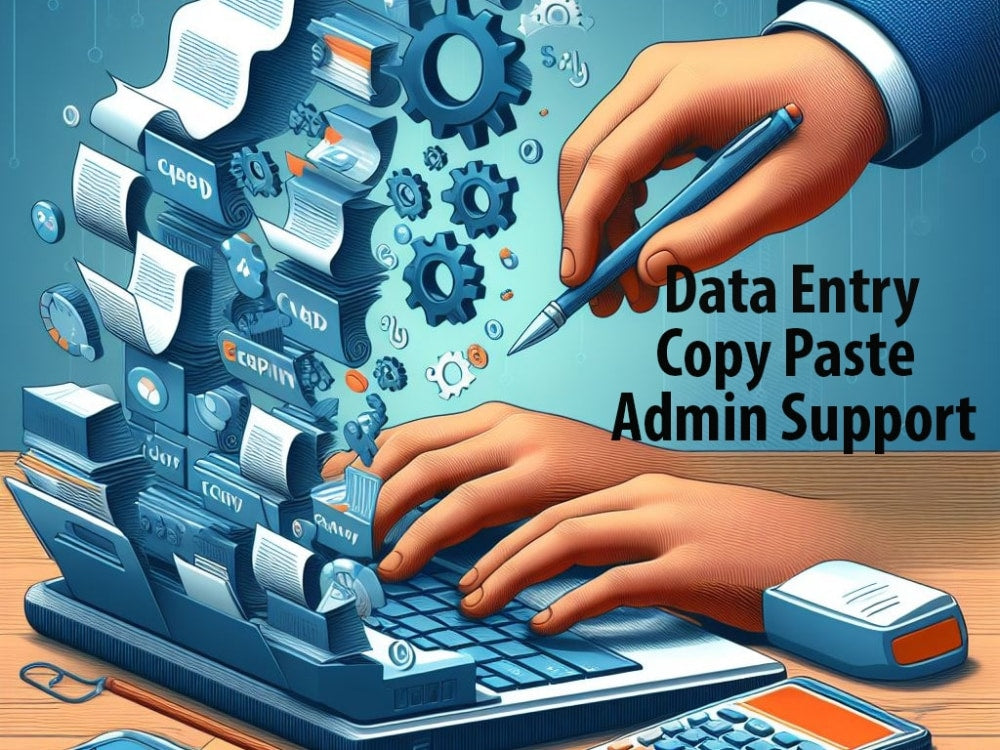I will data entry typing work job, copy paste, web research