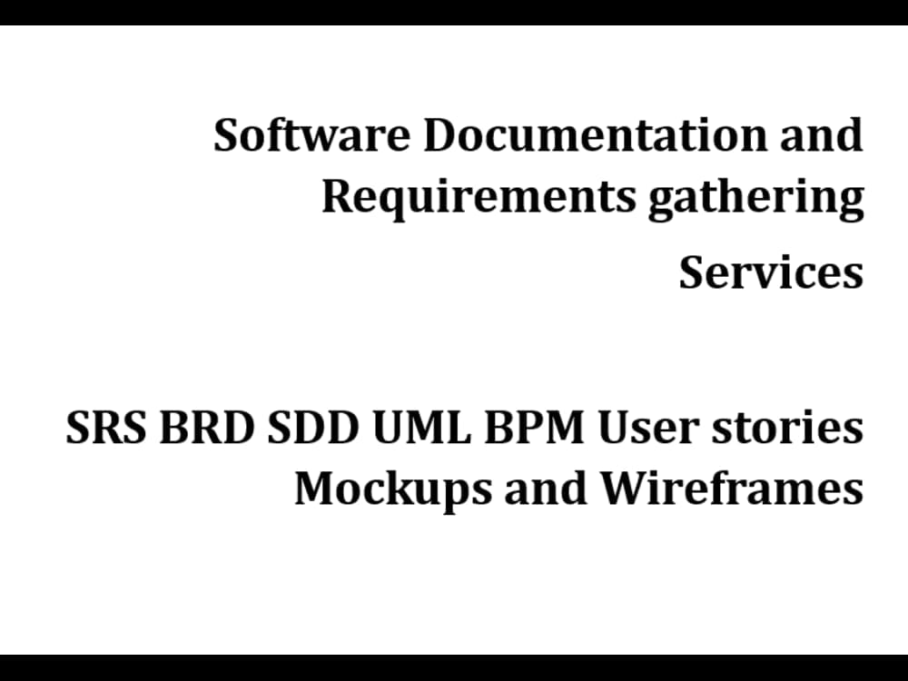 I Will Create Professional SRS, SDD, BRD, and Technical Documentation for Your Software Projects