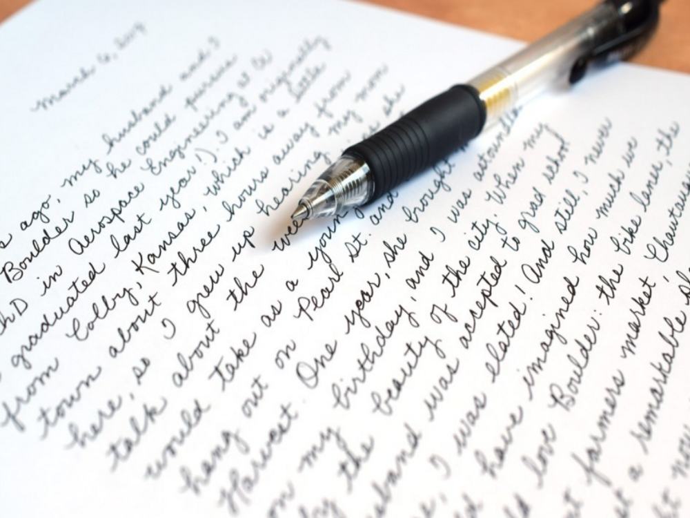 I Will Handwrite Anything in Beautiful Cursive Writing (Upto 1000 words)