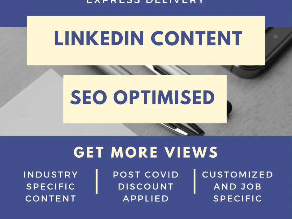 You will get 100% Optimized LinkedIn profile Content [Job & Industry Specific]